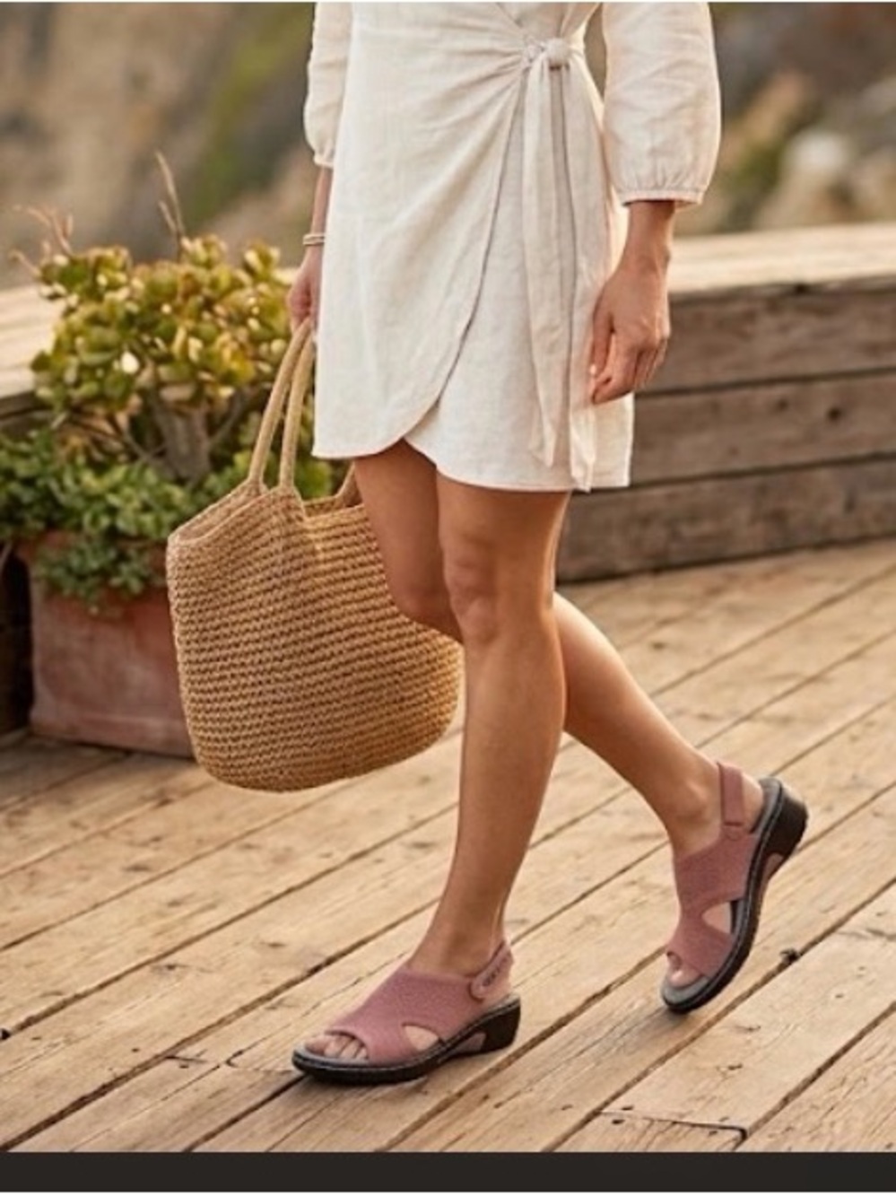 Jambu Women's Slingback Sandals in Dusty Rose